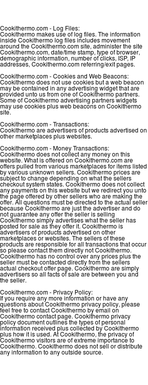 cookithermo privacy
