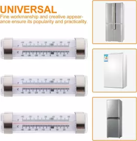 SEEZQ-MY12 12 PACK FRIDGE REFRIGERATOR FREEZER THERMOMETER #3