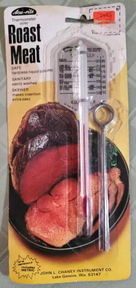 00760 ACURITE Vintge Rite Roast Meat Thermometer Skewer