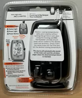072397031684 ACURITE Wireless Cooking Bbq Thermometer Pager #3