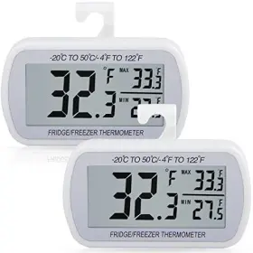 WDJ16 AEVETE Pack Waterproof Digital Refrigerator Thermometer