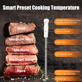 795276913245 AHSSZ Smart Wireless Meat Thermometer Bluetooth #3