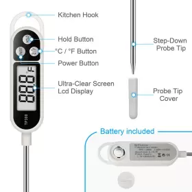 445015558536 AIKTRYEE Digital Meat Thermometer Kitchen Food #2