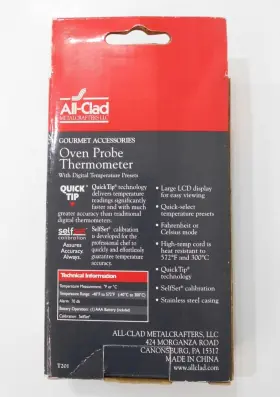 011644007959 ALL-CLAD Oven Probe Thermometer Digital Presets #3