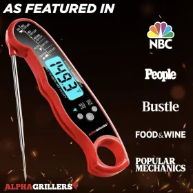 QM2180 ALPHA Grillers Meat Thermometer Grill Smoking Cooking