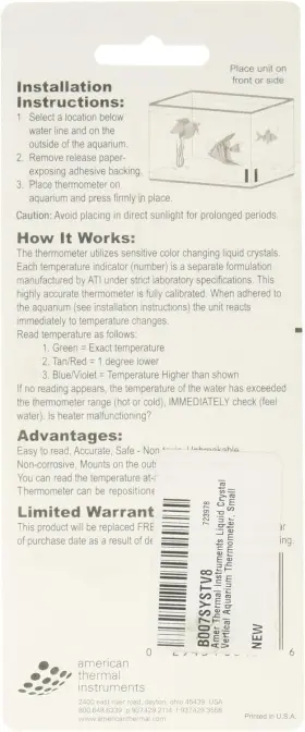 002021 AMER THERMAL INSTRUMENTS Crystal Vertical Aquarium #2