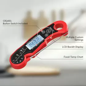 DDC-1116 ANDAXIN Food Thermometer Grill Cooking Backlight #3