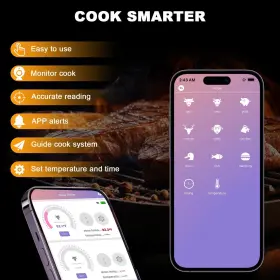 717817271416 ANDTREE Smart Wireless Meat Thermometer Cooking #3