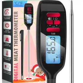 EC003A1-BK ANTONKI Digital Meat Thermometer Backlight Food