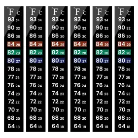 G399 AQUANEAT Aquarium Thermometer Strips Fish Tank