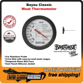 5026 BAYOU CLASSIC Meat Thermometer Grilling Great Idea
