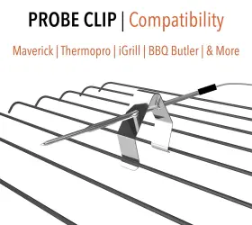 810027630421 BBQ BUTLER Meat Thermometer Probe Holder Clip #3