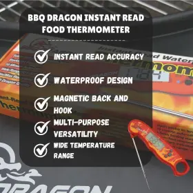 855942007033 BBQ DRAGON Digital Meat Thermometer Probe Food #3