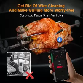 758510632784 BBQHERO Wireless Meat Thermometer Bluetooth Food #2