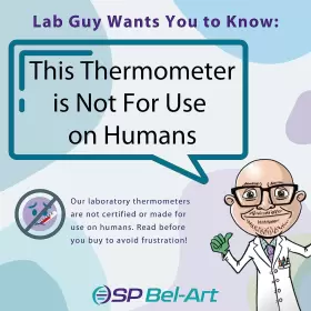 B60804-1500 BEL-ART PRODUCTS Joint Glass Thermometer Fill #3