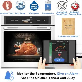 824381718558 BENYRUAI Smart Meat Thermometer Wireless Feet #3