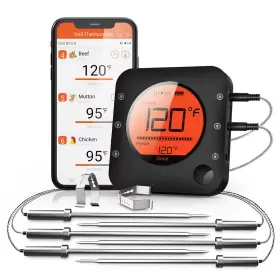 689852115560 BFOUR Bluetooth Meat Thermometer Wireless Grill