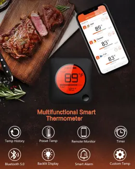 691195335765 BFOUR Wireless Bluetooth Meat Thermometer Dual #2
