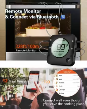 757158901733 BFOUR Wireless Grill Thermometer Bluetooth Meat #2