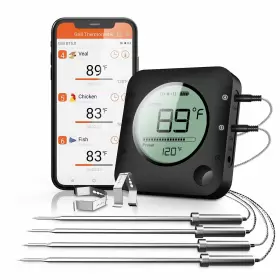 757158901733 BFOUR Wireless Grill Thermometer Bluetooth Meat