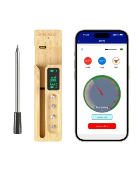 797843632504 BHGOODS Smart Wireless Meat Thermometer Led Base