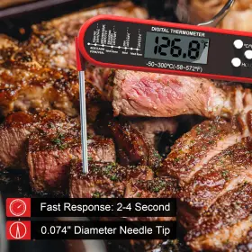 799132456471 BHY Meat Thermometer Digital Waterproof Food Fo #2