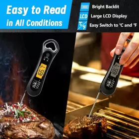 744759343840 BIISON Digital Meat Thermometer Cooking Wireless #2
