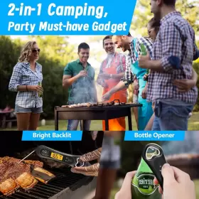 744759769664 BIISON Digital Meat Thermometer Grill Cooking #3