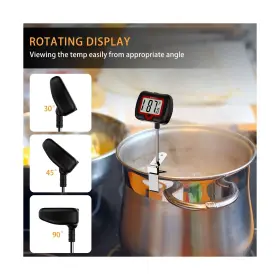 TL501 BOMATA Probe Candy Thermometer Pot Clip Rotating High #3