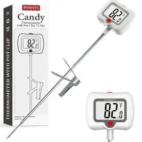 TL501-W BOMATA Candy Thermometer Pot Clip Cooking Lon