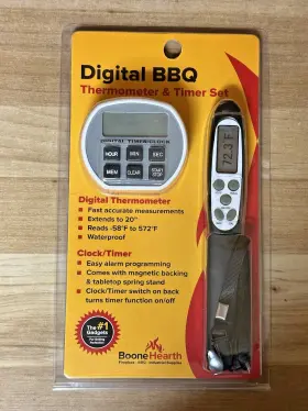 767383385703 BOONE HEARTH Digital Bbq Food Thermometer Timer