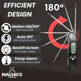 MSDP1 BRANDED01 Dual Probe Digital Meat Thermometer Wired Plu #3