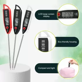 TP300 BRANDED01 Set Waterproof Food Thermometer Water Candle #3