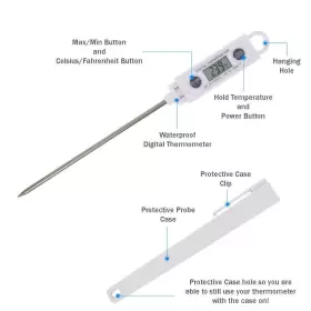 011405311627 BRANNAN Meat Thermometer Digital Probe Kitchen #2