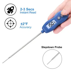 744306865184 BRAPILOT Digital Meat Thermometer Backlight Food #2