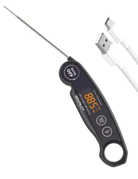 744306865214 BRAPILOT Meat Thermometer Rechargeable Cooking