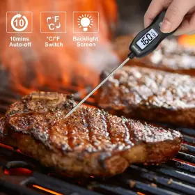 BP-FT200BK BRAPILOT Digital Meat Thermometer Backlight Food #3