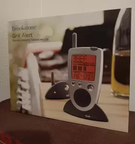 8536K BROOKSTONE Grill Alert Talking Remote Wireless Bbq
