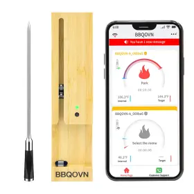 768771696739 BTCLINK Wireless Meat Thermometer Digital Th