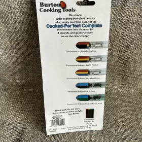 15091 BURTON Thermometer Fish Cooked Changing #2