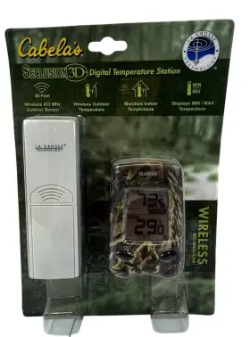 WS-9002U-CAB CABELAS Nos Seclusion Digital Temperature Crosse