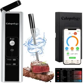 Calopolygy Hl128 Wireless Meat Thermometer Bluetooth With Ipx7 Waterproof Pr Calopolygy Hl128 Wireless Meat Thermometer Bluetooth With Ipx7 Waterproof Pr