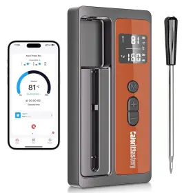X001ECT2CN CALORIMASTERY Wireless Meat Thermometer Bluetooth