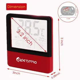 CA-01 CAPETSMA Fish Tank Thermometer Touch Screen Digital Lcd #2