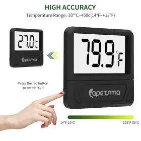 CA-03C CAPETSMA Aquarium Thermometer Digital Fish Tank #3