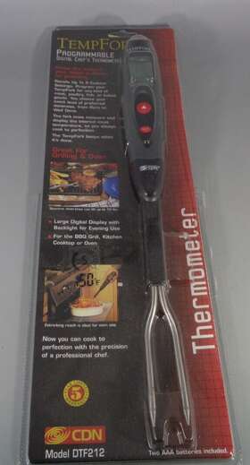 018436005353 DIGITAL Tempfork Programmable Chef Thermometer