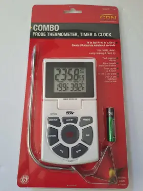 1751004 DIGITAL Programmable Probe Oven Thermometer Timer Box