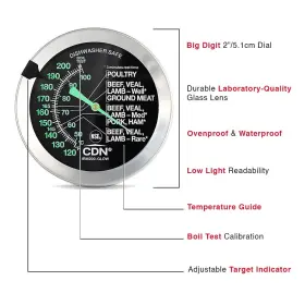 IRM200-GLOW MEAT Ovenproof Thermometer Proaccurate Di #3