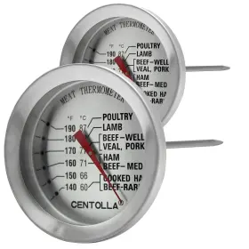 613464684374 CENTOLLA Meat Thermometer Oven Safe Dishwasher