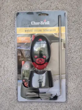 10981 CHAR-BROIL Wireless Grilling Thermometer Meat Settings